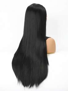 Synthetic Lace Front Wig - Long Straight Lace Front Synthetic Wig - Fashionable Women's Heat-Resistant Fiber Wig Suitable For Halloween And Cosplay