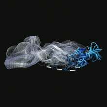 Fishing Net Diameter 5.4m 18ft Angeln Cast Net Angeln Cast Net Für Bait Trap - Blue and White - View 10