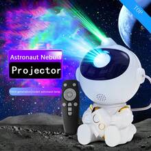 Starry Sky Projector, Astronaut Space Projector, Galaxy Night Light, LED Ceiling Lamp, Home Decor, Children's Gift - White - View 3