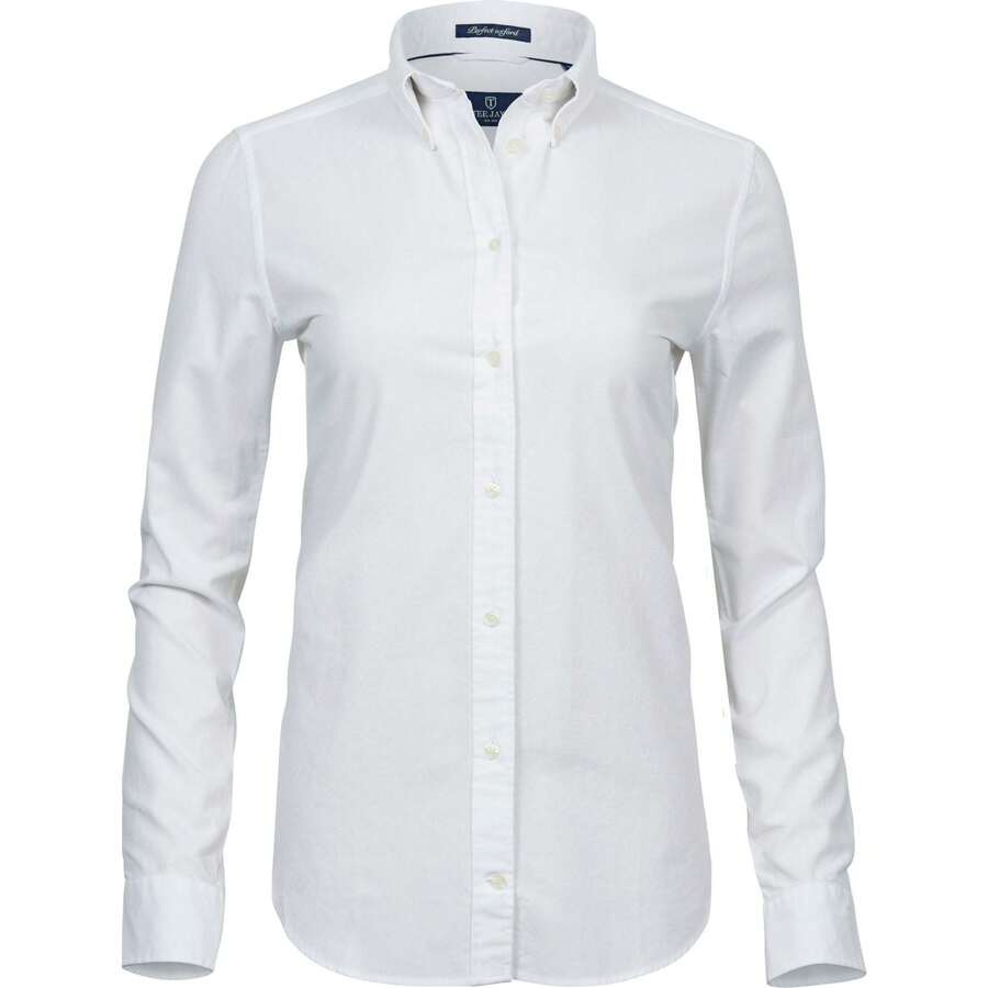 Womens/Ladies Perfect Oxford Shirt (White) - White - View 1