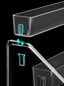 1 zestaw wielowarstwowej półki ekspozycyjnej do przechowywania kosmetyków, na lakiery do paznokci, cienie do powiek, pudry kompaktowe i inne kosmetyki do makijażu, na toaletkę, jako stojak na dekoracje świąteczne i noworoczne