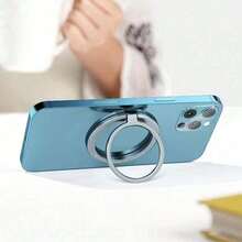 1个Magtic Classics 360°旋转强力吸盘壁挂支架，可折叠指环式手机支架，合金材质，便携式通用桌面设计，兼容、安卓手机 - 灰色 - 查看 7