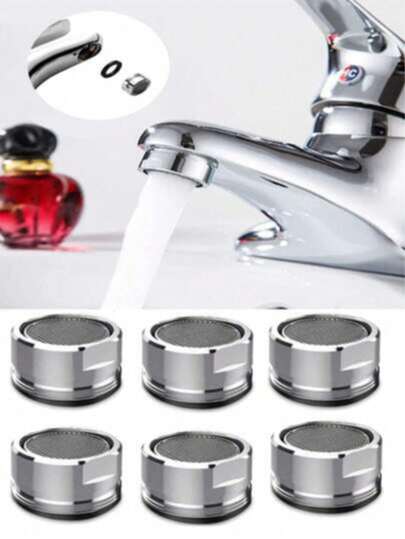 5pcs Faucet Splash Shower Head Aerator Core Filter Nozzle Diffuser Accessories For Cold & Hot Water Taps
