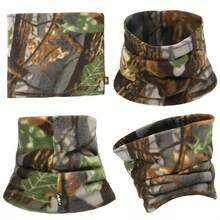 Winter Neck Warmer Polar Fleece Neck Gaiter Hunting Windproof Face Mask Cover For Cold Weather