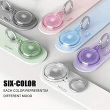 1pc Transparent Apple AirTag Protective Case - Full Coverage Waterproof Protective Shell Locator Anti-Lost Keychain Holder