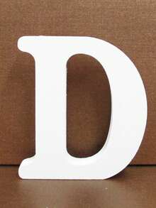 1pc Wooden Decorative Letter Design Home Decor Crafts, Free Combination Decorative Freestanding Wooden Letter Slices For Handicrafts, Family Gatherings, Birthday Parties, Weddings And Other Event Decorations