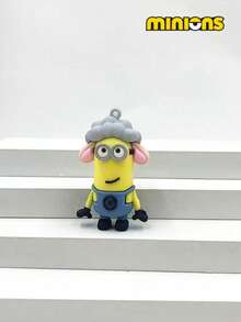 Minions 1 Pack/12 Sets Minions 12 Chinese Zodiac Series Keychains Cute Cartoon Doll Pendants PVC Soft Rubber Material Creative DIY Decorations Suitable For Family, Colleagues, Sisters, Girlfriends, Holiday Gifts, Party Gifts