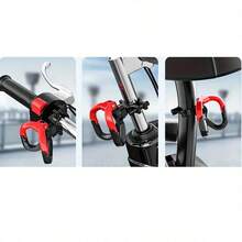 1pc SPORTULI Aluminum Alloy Motorcycle Helmet Hook - Dual Layer Luggage Rack Suitable For Scooter Bicycle - Durable Multifunctional Skateboard Accessories Bicycle Storage Solution, Fashionable Metal Appearance, Sturdy Design, High-Quality Construction