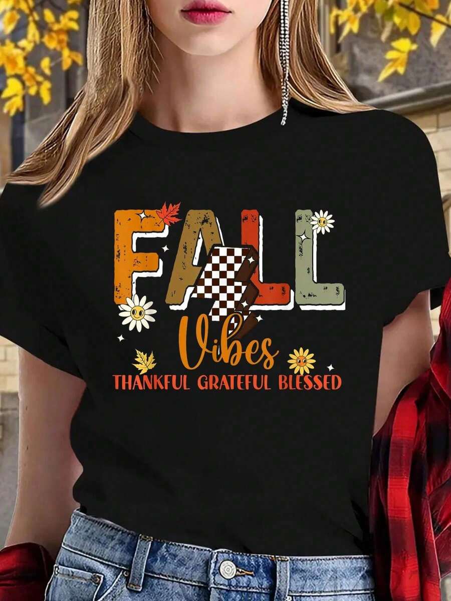 100% Algodón Unisex Gracias a mis pavos de quinto grado Diseño lindo de Acción de Gracias-Camiseta Camisetas gráficas Elección de las mujeres Tops cortos de verano para mujeres Tops de verano-Camiseta, ropa de calle casual ajustada y suelta, top de moda de verano - Negro 11 - Ver 1