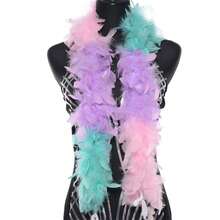 1 件人造羽毛围巾非常适合女士服装配饰派对舞蹈装扮节日圣诞树装饰手工制作 DIY 万圣节 - A - 查看 22