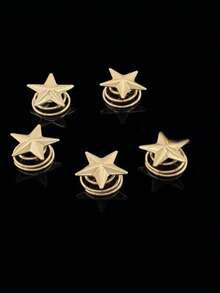 Gold Star Hair Clips Spiral Hair Pins Gold Star Clips Gold Star Hair Studs Vintage Star Bridal Hair Pins Star Spiral Wedding Hair Clips Headpieces For Brides Girl Women Hair Accessories Bridal Pins, Hair Slide, Hair Barrettes