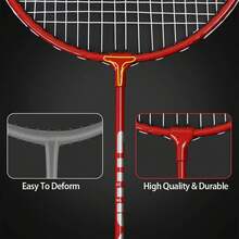 Raquetas Bádminton Set 4 Unidades Livianas Duraderas Ideales Juegos Familiares - 1 - Ver 6