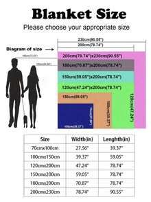 1/8件加厚提花绒毯，尺寸：90.55/78.74/70.87/59.06/39.37英寸，柔软保暖，双面可用，适用于客厅、卧室、宿舍装饰、秋季装饰、房间装饰，法兰绒、灯芯绒、雪尼尔面料