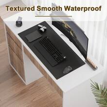 48 Inch Computer Desk With Drawers, Modern Home Office Desk With File Cabinet, Wooden Study Desk With Hidden Handle For Bedroom Or Living Room, White/ Black/ Grey - 白色 - 查看 4