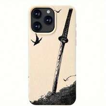 Samura Pattern Phone Case Sutable For Apple 16 Pro Max/16 Plus/16/15 Pro Max/15 Pro/15 Plus/15/14/14 Plus/14 Pro/14 Pro Max/13/13 Pro/13 Pro Max/12/12 Pro/12 Pro Max/11/11 Pro/11 Pro Max - Black - View 7