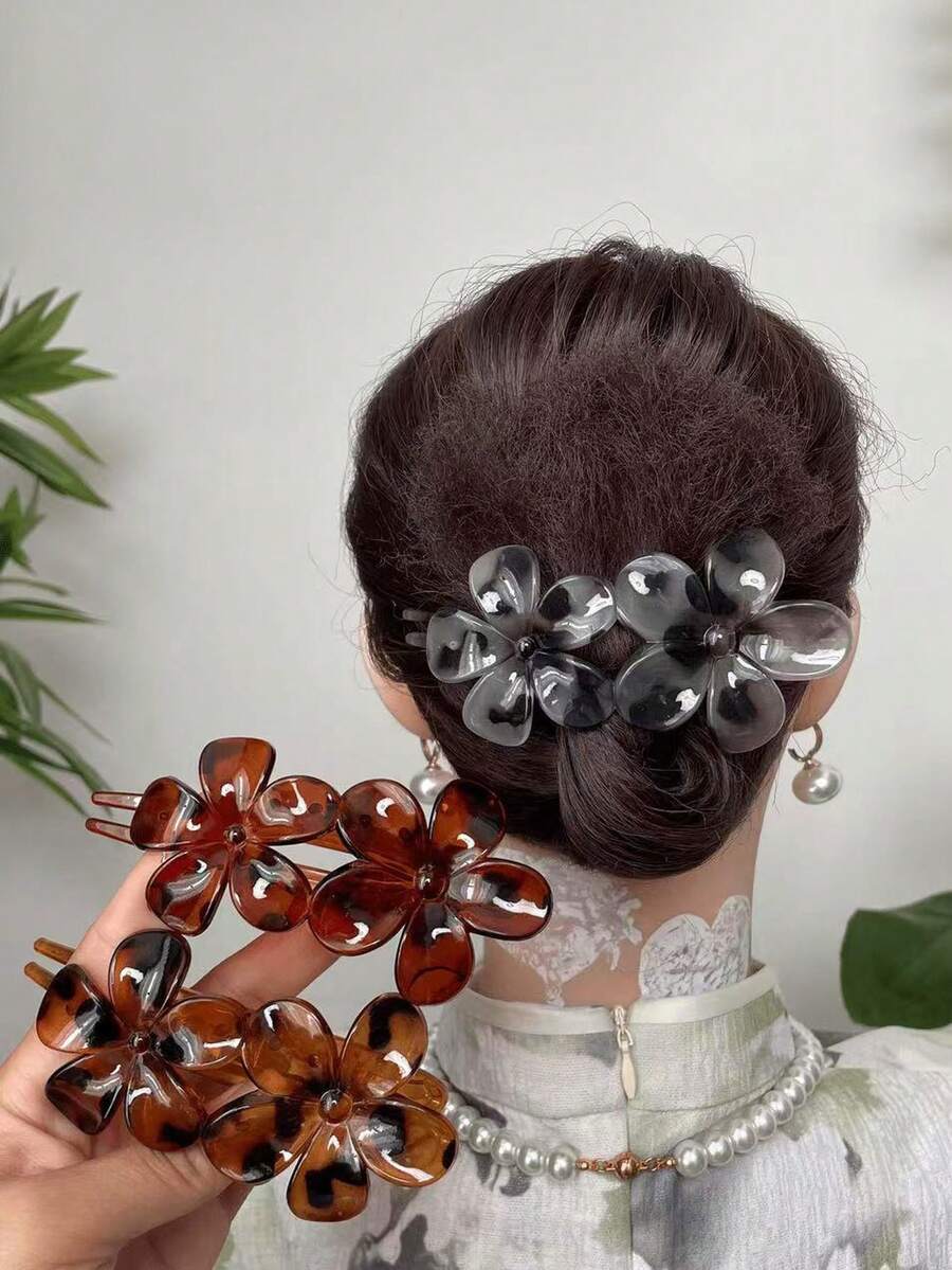 2 Stück Leoparden-Muster Haarklammern, Blumen-Dekor Seitenpony Haarklammern, Herbst, Haare, Haaraccessoires, Accessoires, Haaraccessoires für Frauen, Reisen, Haaraccessoires, Frauenzubehör, Haaraccessoire, Haaraccessoires für Frauen, Haarstyling-Tools, Haarzubehör, Zubehör, Schönheitszubehör, Geschenke, Reisen, Geschenke für Frauen, Haarzubehör, Strumpfstopfer