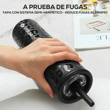 Termos para Cafe con Doble Pico, Vasoérmico de Acero Inoxidable con Pajita, Fría (24 horas), para Hombres y Mujeres, Libre de BPA, Regalo (25 oz / 740 ml, Instinto Real) UZVZ - Instinto Real - Ver 5