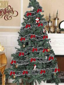 1 pieza Decoración de árbol de Navidad de 78 pulgadas, decoración de guirnalda y accesorios para fiestas, guirnalda de árbol de Navidad, diseño de escena, plantas artificiales, decoraciones para fiestas y días festivos, decoración navideña, decoraciones de Año Nuevo