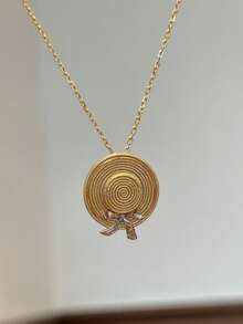 1 buc colier cu pandantiv 3D vintage luxos francez, design minimalist de nișă, colier choker delicat și versatil la modă, potrivit pentru femei de zi cu zi, festival, petrecere, cadou pentru prietenă, cea mai bună prietenă