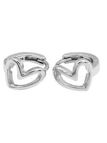 Cercei din argint 925 în formă de inimă, design elegant și minimalist, potriviți pentru fețe rotunde, bijuterii personalizate, purtare zilnică/pentru petrecere, cadou pentru Ziua Îndrăgostiților, ziua de naștere, aniversare