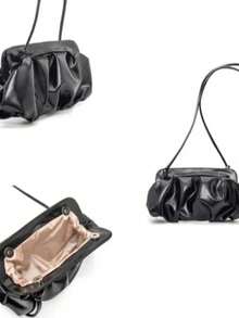 Women's Small Cloud Bag Gold Color Shoulder Strap Party Club Wedding - 白色 - View 5