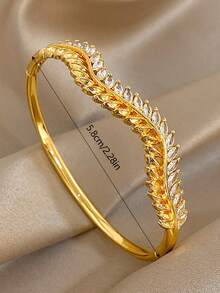 Juego de pulseras elegantes y lujosas con textura de trigo y estrella rosa para mujeres, de acero inoxidable chapado en oro de 18K o cobre con circonita, regalo para mamá en Navidad, Acción de Gracias, Halloween, boda, fiesta, diario, aniversario, San Valentín, cumpleaños, dama de honor, joyería bohemia