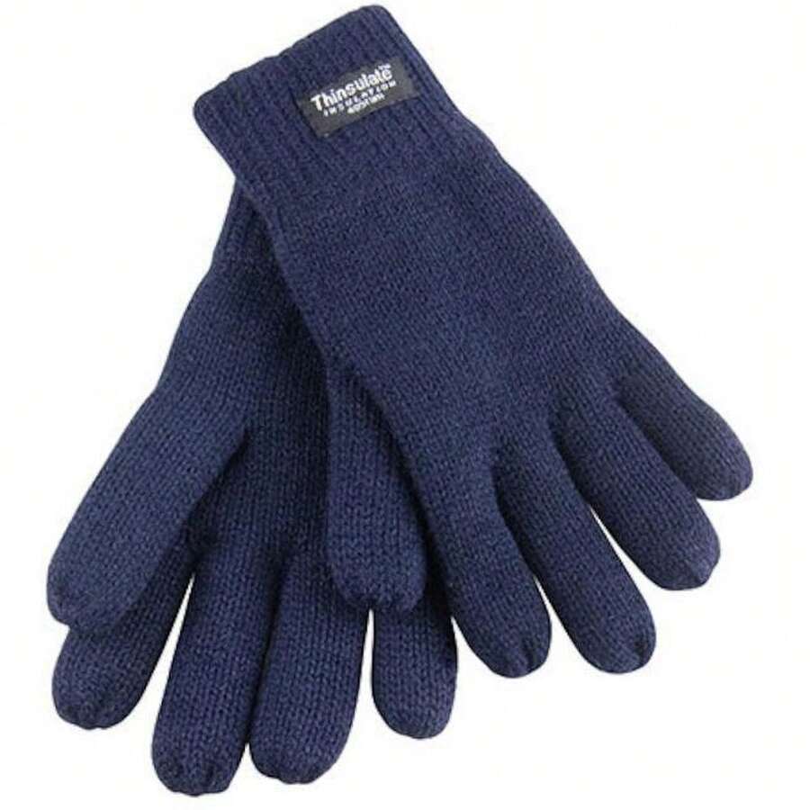 Result Unisex Thinsulate Lined Thermal Gloves (40g 3M) (Navy Blue) - Blue - View 1