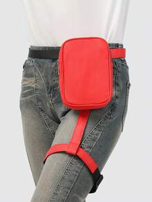 1 件女士休闲时尚腿包，多功能便捷骑行腿包，时尚个性化腿包 - 彩色 - 查看 11