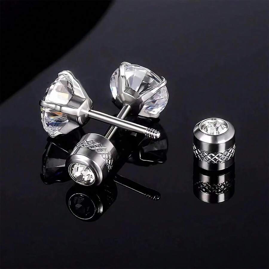 1 Stück Edelstahl Kristall Ohrknorpel Tragus Helix Piercings Ohrstecker Ohrringe Piercings Mode Nicht-allergener Schmuck