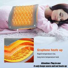 Almohadilla de calefacción alimentada por USB, adecuada para manos, pies y cintura, calentador portátil, calentador eléctrico con interfaz USB, calentador de manos eléctrico de grafeno, chal calentador de manos USB para uso en invierno en la oficina y el hogar, adecuado para el hogar, la oficina y el automóvil, regalo perfecto - Multicolor - Ver 10