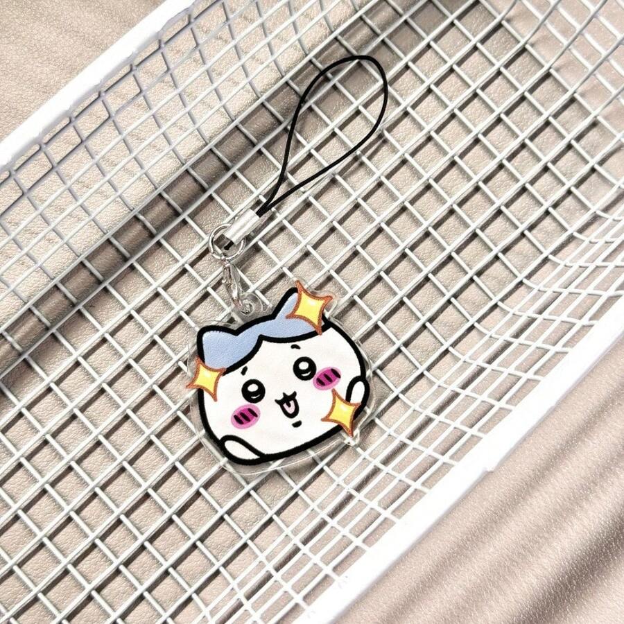 Cute Ji Yi Ka Wa Keychain Small Pendant Lanyard School Bag Backpack Mobile Phone Pendant Acrylic Jewelry Usagi - 小八-Flash - 查看 1