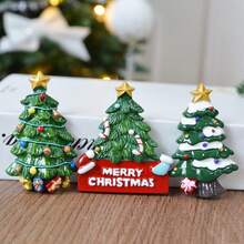 1pc Large Santa Claus & Christmas Tree Resin Fridge Magnet Decor, Christmas,Home Decor,Christmas Decor,Party Supplies