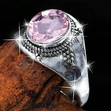 1 pieza Anillo minimalista elegante para mujer, bellamente diseñado con halo chapado en oro de 14k, incrustado con circonita cúbica sintética roja brillante, adecuado para uso diario y como regalo, regalo perfecto para el Día de San Valentín