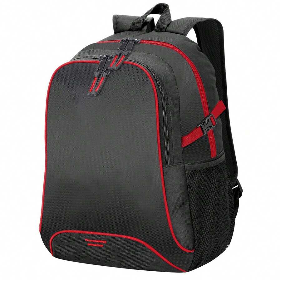 Osaka Basic Backpack / Rucksack Bag (30 Litre) (Black/Red) - Black - View 1