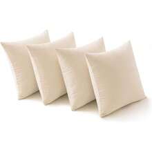 MIULEE Velvet Cushion Cover, 40 X 40 Cm, Orange Series Set Of 4, Sofa Cushions, Velvet Cushion, Decorative Cushion, Couch Cushion, Decorative Colour, Gradient Cover, Sofa Cushion Cover For Living Room, Children, Office