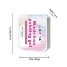 LIMEGIRL 免洗凝胶指甲套装，4 种颜色红黄蓝白渐变指甲油套装，免洗凝胶法式指甲美甲无需擦拭浸泡 UV DIY 艺术家居沙龙 - 彩色 - 查看 10