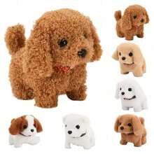 Chien Robot Réaliste - Peluche Interactive, Marche, Aboie, Remue La Queue - Compagnon Pour Enfants Et Adultes