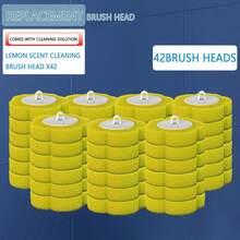 FoBianJie Yellow Lemon-Scented Disposable Toilet Cleaning Brush Replacement Head Bathroom Decor Fall Decor - Yellow lemon scented brush head - View 16