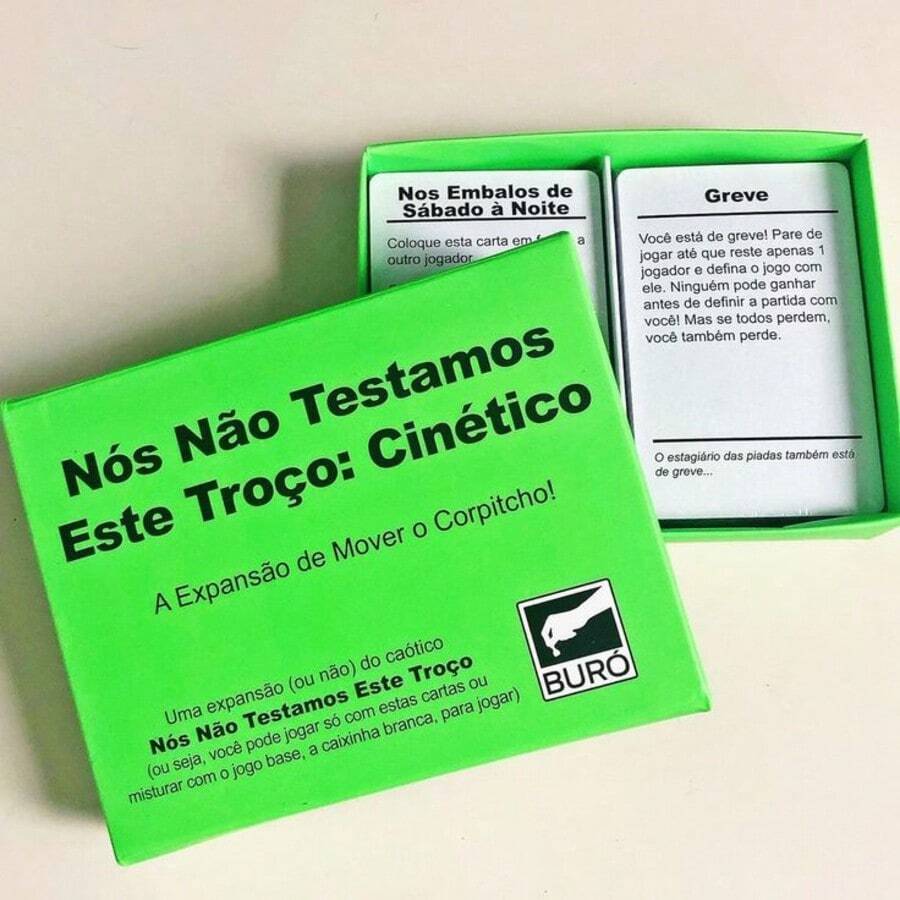 JOGO DE CARTAS NOS NÃO TESTAMOS ESSE TROÇO : CINÉTICO BARALHO HUMOR ...