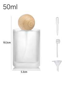 50 ml Bouteille de parfum de luxe - Bouteille de verre givré rechargeables avec vaporisateur à fine brume, convient pour les huiles essentielles et les parfums, contenant cosmétique de taille voyage, ensemble cadeau élégant pour femmes - Multicolore - Voir 11