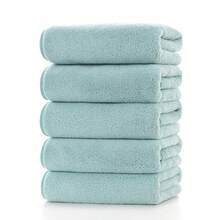 Microfiber Bath Towels, Set Of 5, Approx. 60 X 120 Cm, Fluffy, Soft To The Touch, Absorbent, Quick-Drying, For Home, Salons, Esthetics, Sports, Commercial Use - 綠色 - 查看 8