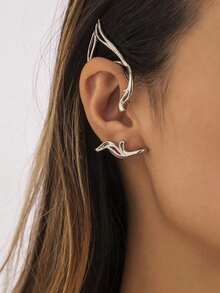 1 para uroczych, zabytkowych nausznic w kształcie elfa dla kobiet w stylu europejskim i amerykańskim, proste spersonalizowane, puste ucho kota, słodki, fajny klips do ucha bez otworu na ucho, uniwersalny, wiszący kolczyk w kształcie elfa, seksowny, modny, wydrążony klips do ucha kota, kobiecy, prosty, spersonalizowany, siateczkowy, czerwony, zimny styl, temperament, bez otworu na ucho, wiszące akcesoria do uszu