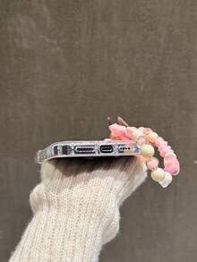 Süße minimalistische Herz- & Schleifen-stoßfeste Handyhülle mit Handschlaufe, modisches Handyzubehör kompatibel mit iPhone 11 12 13 14 15 Pro Max/13 Pro Max XR XS 16 16 Pro Max 17/17 Pro Max/17 Air, A54 5G, A52, A14, A15, A12, S22, S21, S25, S24, S25 Ultra, S21, A04, A05, A12, A13 5G, A21S Serie, süß