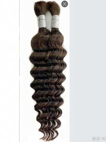 Eulisi 夹式接发真人发，60% 女士夹式接发，天然真人发，18 英寸 135 克 8 件，1 根墨黑色直发。真人发辫，适用于波西米亚风辫子，深水波浪，散装真人发 110 克，14-30 英寸卷发，适用于波西米亚风辫子接发，无纬 12A 湿发和波浪发，2 捆/包，自然色，P4/27#，99J#，27#，4#， - 黑色 - 查看 35