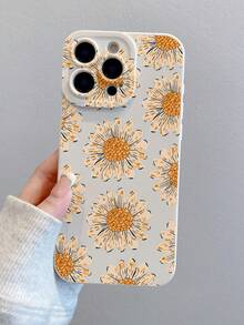 1 件时尚全屏黄色花卉图案彩绘保护手机壳适用于 Apple XS/XS Max/XR/11/12/13/14/14 Plus/15/15 Plus/16/16 Plus/17/17 Pro/7/8 Plus 等型号 - 彩色 - 查看 3