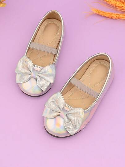 1 par de zapatos planos casuales y cómodos con estampado floral, versátiles para niñas en todas las temporadas