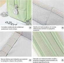 Estuche Grande OIOSEN con 3 Compartimentos para Oficina, Bolsa de Lápices, Organizador de Cosméticos (Verde) - Verde militar - Ver 3