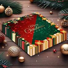 20/10 قطعة من مناديل الورق القابلة للتخلص منها بحجم 13 بوصة * 13 بوصة، بنمط عيد الميلاد "عيد ميلاد سعيد"، مناديل عيد الميلاد، لوازم حفلات عيد الميلاد، مع خلفية ونمط رقائق الثلج، مناسبة لحفلات المناسبات العطلات، حفلات عيد الميلاد، رأس السنة والحفلات ذات الطابع الشتوي، المطاعم، المقاهي، وما إلى ذلك.