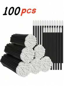 500 支多用途一次性化妆刷、一次性唇刷、口红刷、唇彩刷、眼影刷、眉刷、美甲刷、实用多用途美容工具 - 彩色 - 查看 17