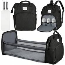Diaper Bag Backpack, Multifunctional Baby Changing Bag With Baby Carrier And Insulated Bottle Pocket, Large Capacity Diaper Backpack For Boys And Girls, Waterproof And Stylish - Tặng kèm ô che nắng + thuốc chống côn trùng - Xem 1